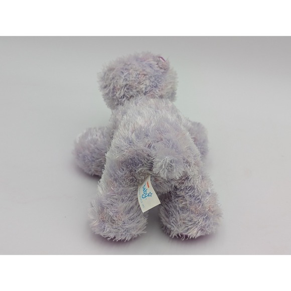 Baby Aurora Purple Hippo Hippopotamus Plush Rattle 4 Inch Satin Feet Stuffed - Picture 5 of 7